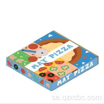 vara anpassad logotyptryckt engångspizzabox